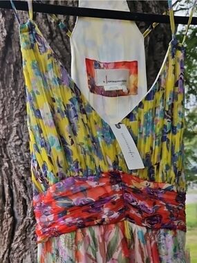 Anthropologie Floral Dress, Needs Repair, Size 8